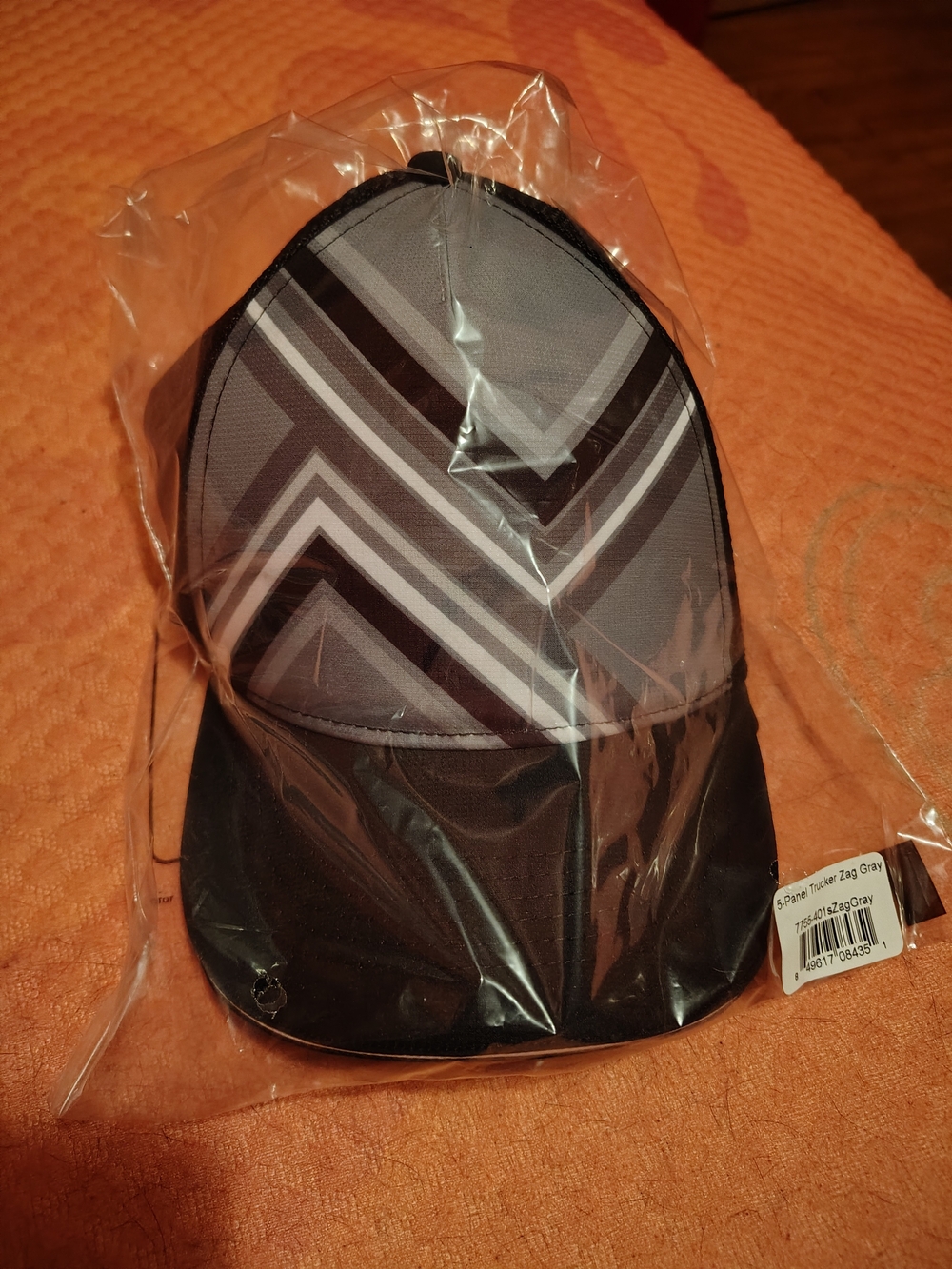 Headsweats Gray/Black Zig Zag Trucker Hat